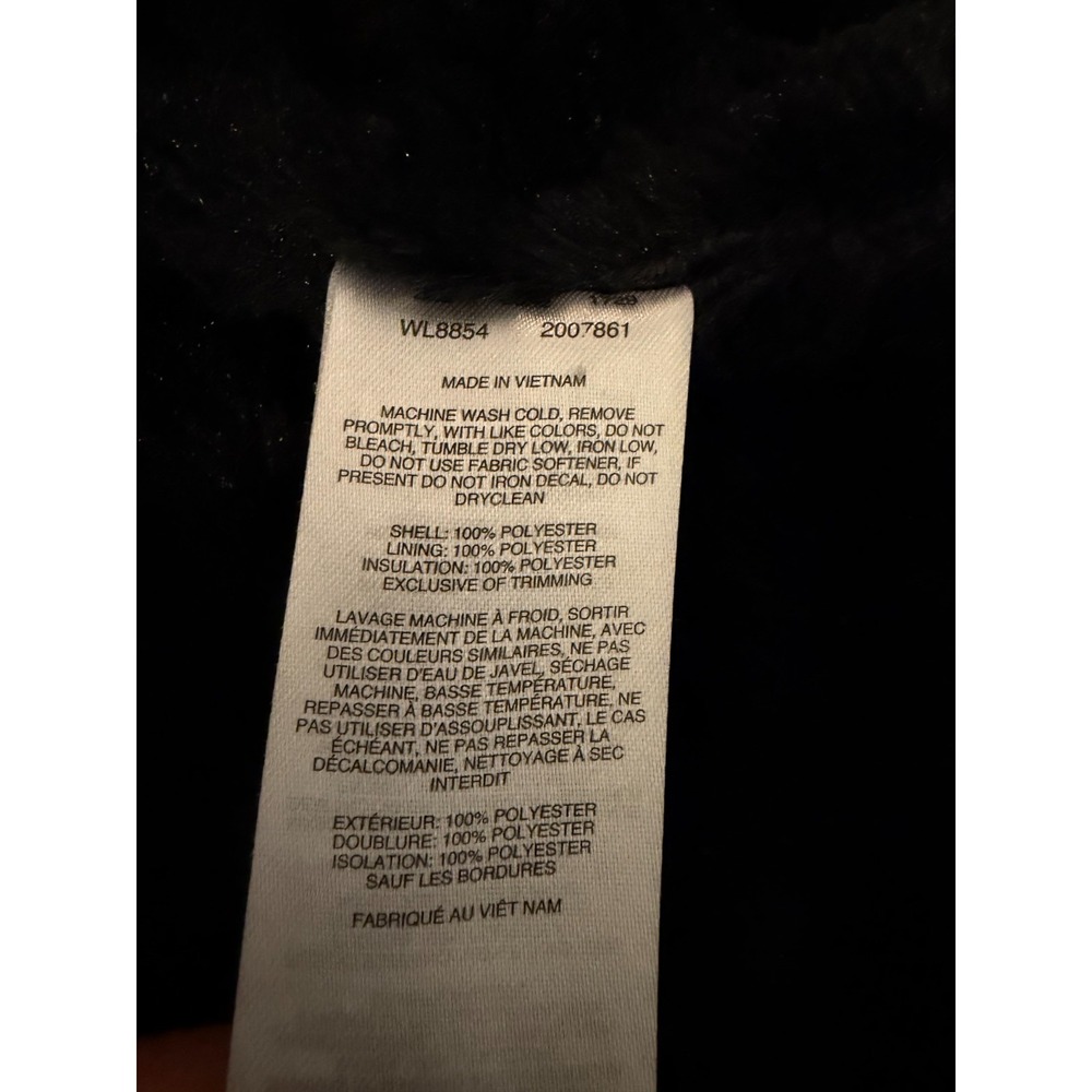 Columbia Jacket Womens S Black Copper Crest Coat Long Fur Lined Diamond Quilted - Picture 5 of 11